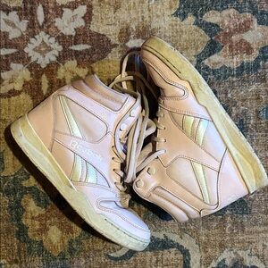 Reebok Women's Blush and Cream High-Top Sneakers
